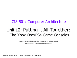 Xbox1/PS4 - University of Pennsylvania