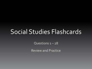 Social Studies Flashcards