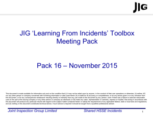 JIG LFI Toolbox Pack 16 - Joint Inspection Group