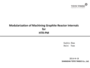 Modularization of Machining Graphite Reactor Internals for HTR-PM