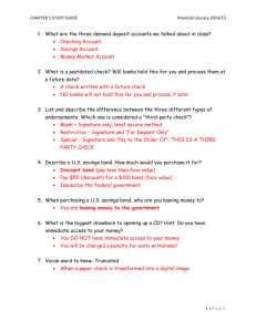CHAPTER 5 STUDY GUIDE Financial Literacy 2014/15 What are