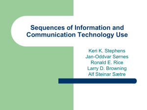 Sequential ICT Use