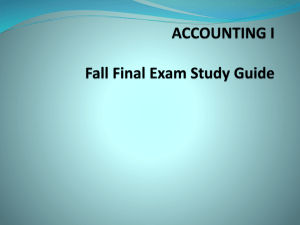Fall Final Review