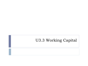 U3.3 Working Capital