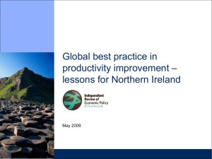 Global best practice in productivity improvement