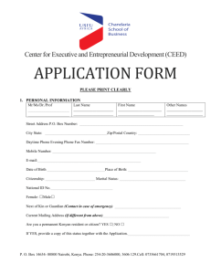 Application Form - Short Courses - United States International