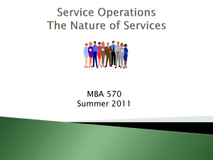MBA 2011 Service Operations May 23 & 31