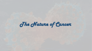 The Nature of Cancer