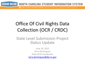 Link to OCR/CRDC Presentation