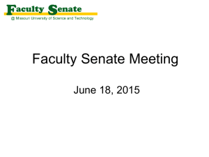 Slides - Faculty Senate