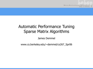 Optimizing the performance of iterative solvers for sparse linear
