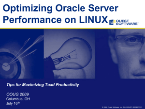 Optimize Oracle on Linux