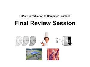 PowerPoint Presentation - Computer Graphics at Stanford University
