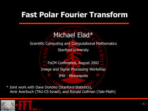 Fast Polar Fourier Transform - Computer Science Department