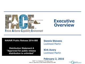 FACE Executive Overview - US Army Aviation FACE TIM