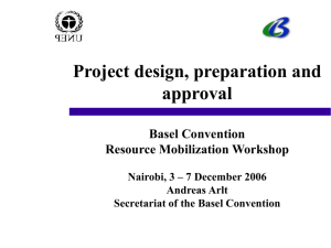 Project design, preparation and approval