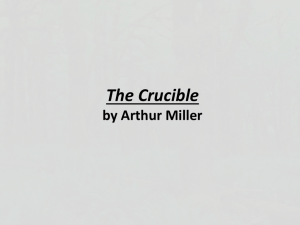 The Crucible Introduction PowerPoint