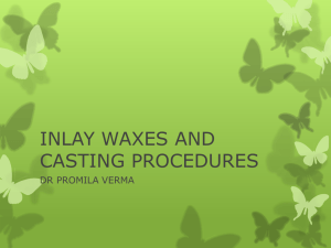 inlay waxes and casting procedures [ppt]
