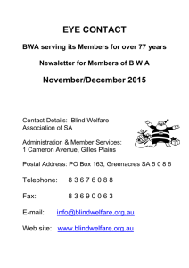 Eye Contact November 2015 - Blind Welfare Association