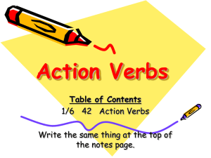 Action Verb