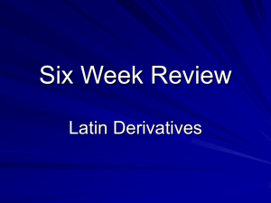 Six Week Review