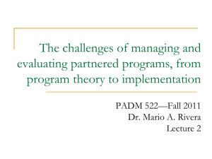 522 Lecture evaluating partnered programs in networks PPT