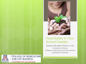F904 - Presentation Title: School Garden Food Safety