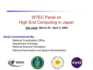 Grid Computing in Japan - The Coalition for Academic Scientific