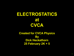 CVCA ELECTROSTATICS PRESENTATION