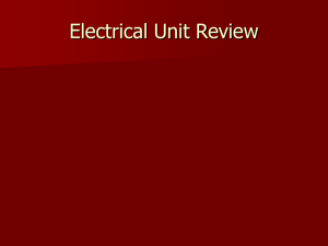 Electrical Unit Review BH