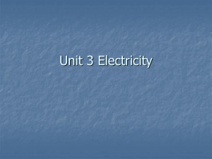 Unit 3 Electricity