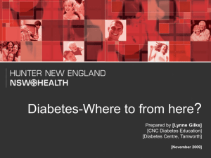 Diabetes-Where from here?