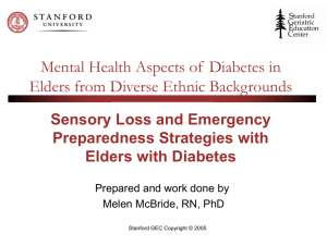 Sensory loss and emergency preparedness strategies with elders