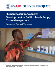 Human Resource Capacity Development in Public Health Supply