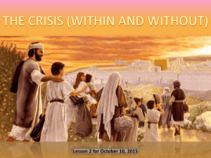Lesson 2 for October 10, 2015