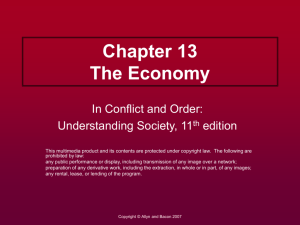 Chapter 13 The Economy
