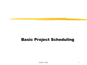 Scheduling Applications