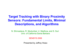 Target Tracking with Binary Proximity Sensors: Fundamental Limits