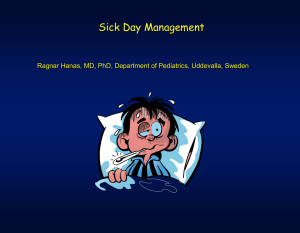 Sick Day Management - Children with Diabetes