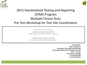 2010 STAR Pre-Test Workshop Slides