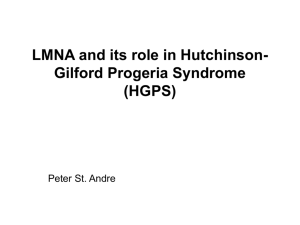 LMNA and its role in Hutchinson-Gilford Progeria Syndrome (HGPS)