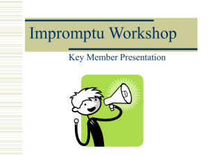 Impromptu Workshop