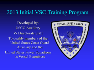 Equipment For VSC - Vessel Safety Check