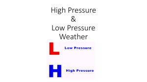 High Pressure & Low Pressure Weather