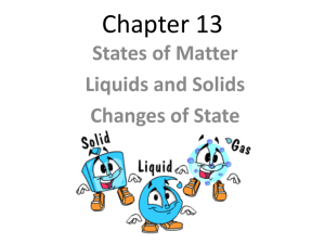 States of Matter - Liquids and Solids