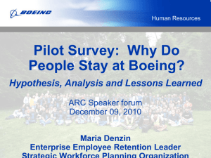 REACH Survey: Why Do People Stay at Boeing?