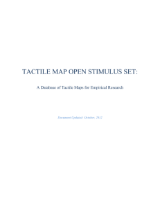 1. overview of the tactile map open stimulus set