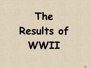Results of WWII