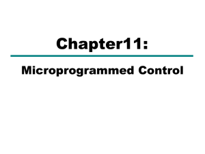 chapter11 Microprogrammed Control