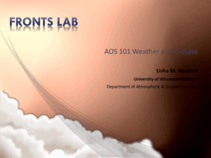 Fronts Lab - Atmospheric and Oceanic Sciences